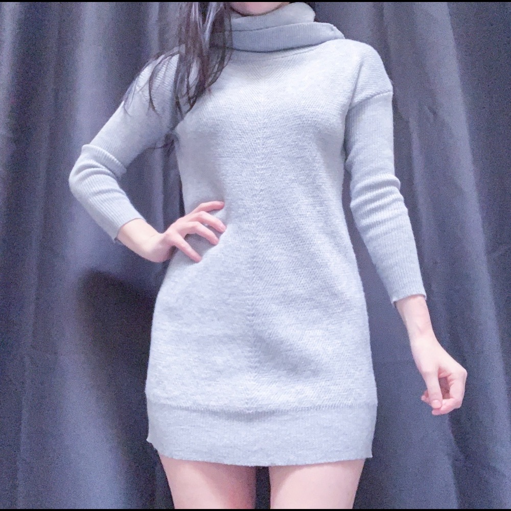 Grey Turtleneck Sweater/Dress